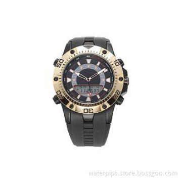 Luxury Chronograph Dual Display Analog Digital Watches , Wr